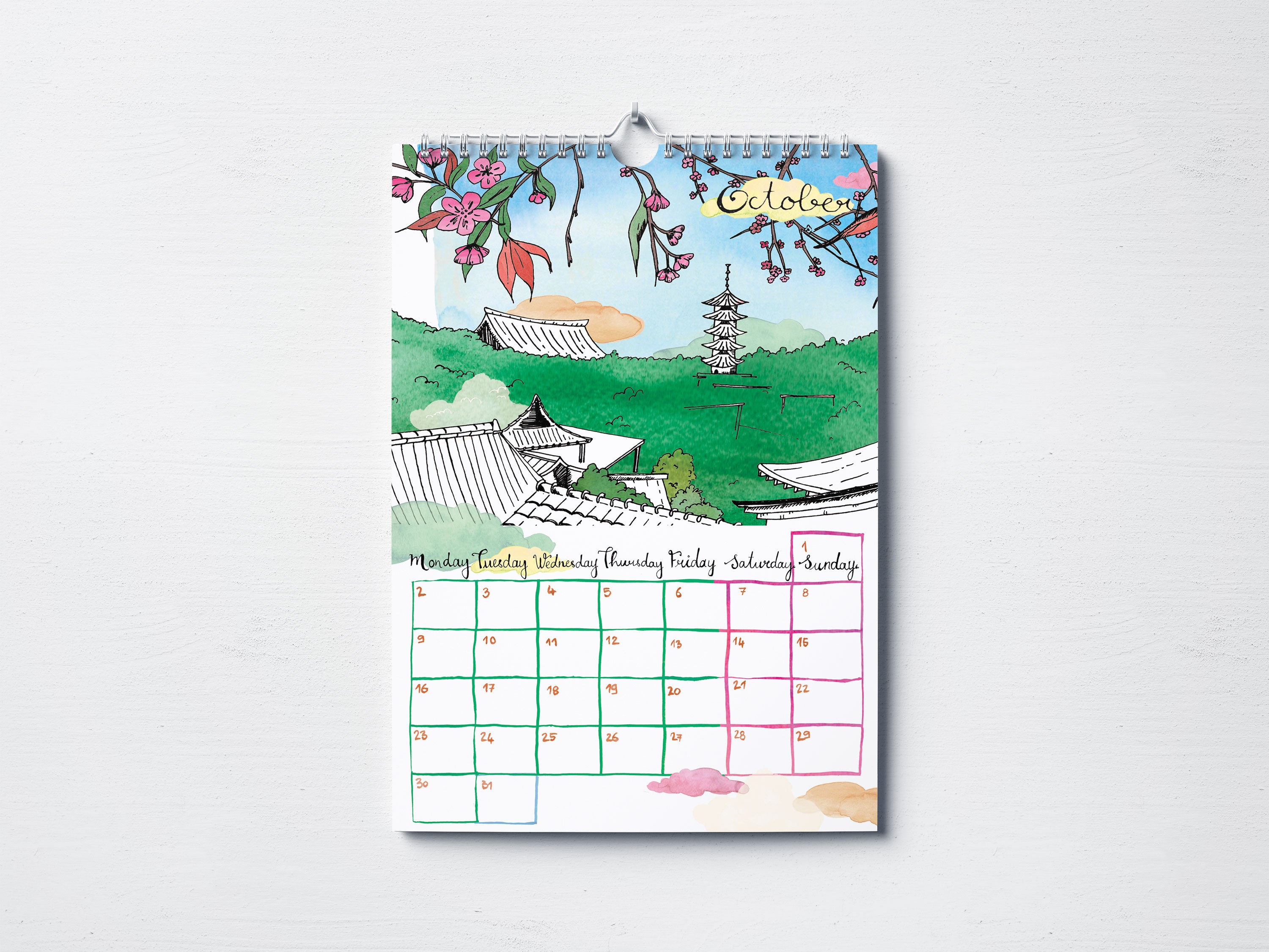 Wall Calendar A3 - Japan Edition