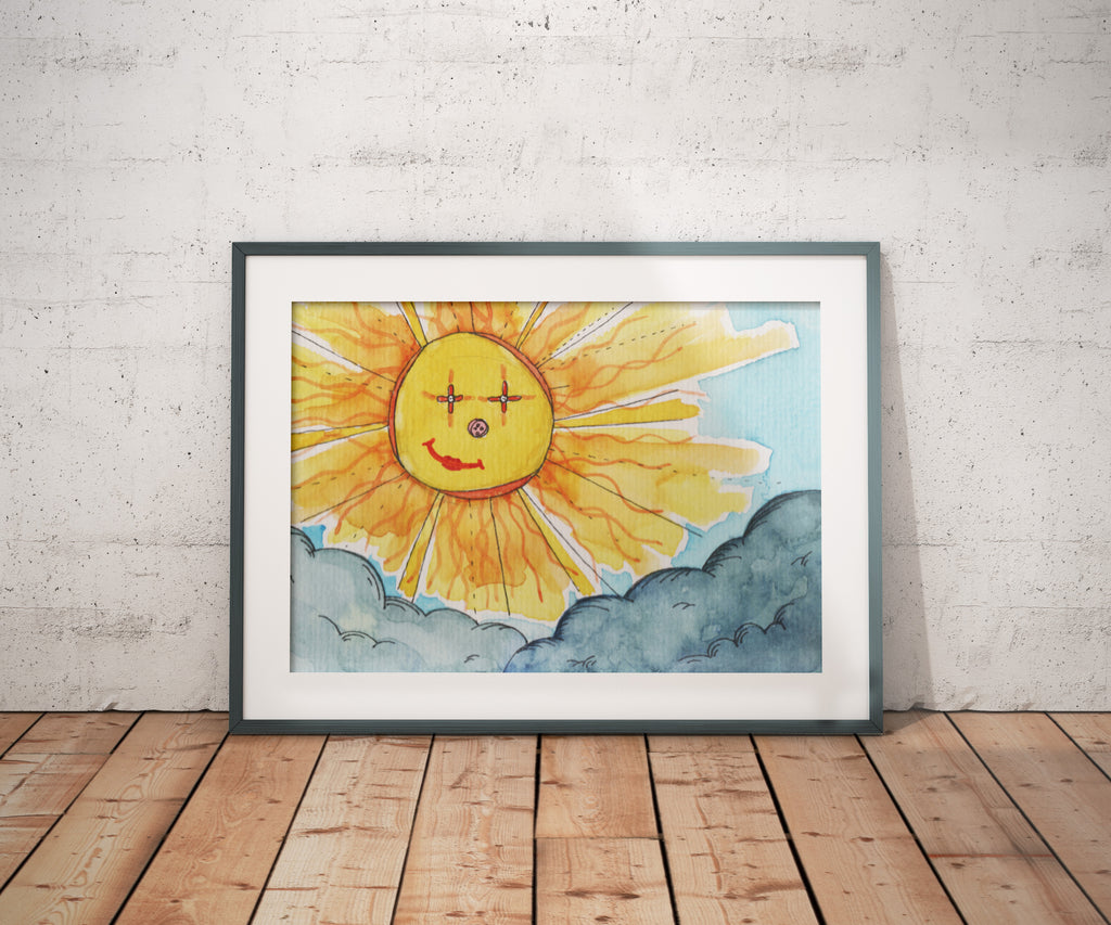 Smiling Sunshine  A4/ A3 Poster - Print