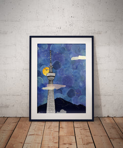 Tokyo Skytree (Taro Tokyo) // A4-A3 // Poster, Architecture, Art.