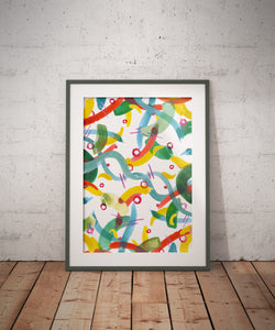 _No Name 1_ Abstract Watercolour A4/ A3 Poster - Print