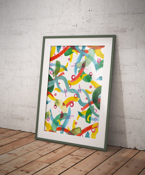 _No Name 1_ Abstract Watercolour A4/ A3 Poster - Print