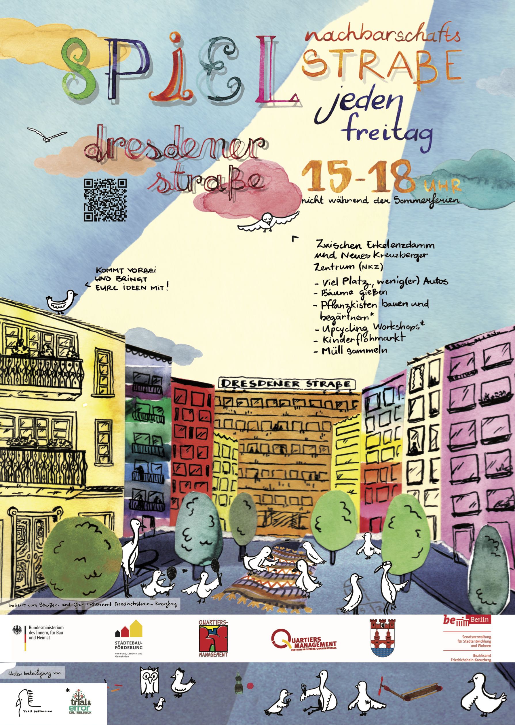 Dresdener Straße Spielstraße - Berlin - A3 Poster - Print