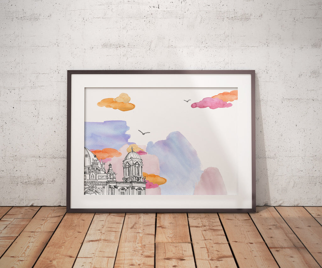 Berlin Cathedral Daytime - Berlin - Poster A3//A2 - Architecture, Art.