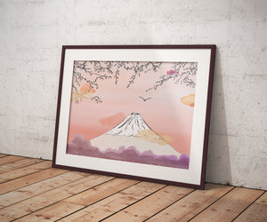 Fujiyama - Tokyo - Japan // A5 - A2 // Poster, Architecture, Art.