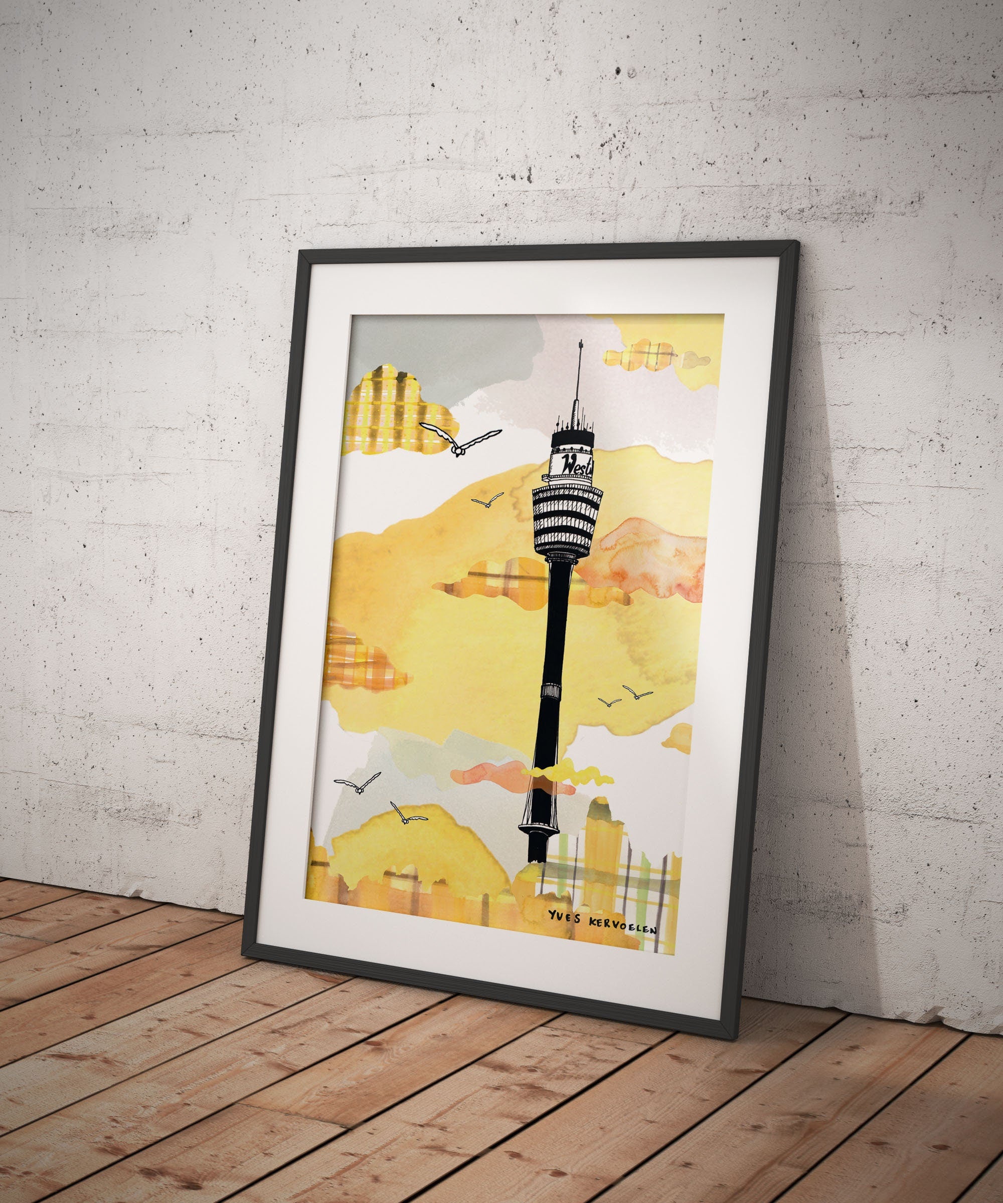 Sydney Tower Eye - Sydney - Australia // A4 // Poster, Architecture, Art.